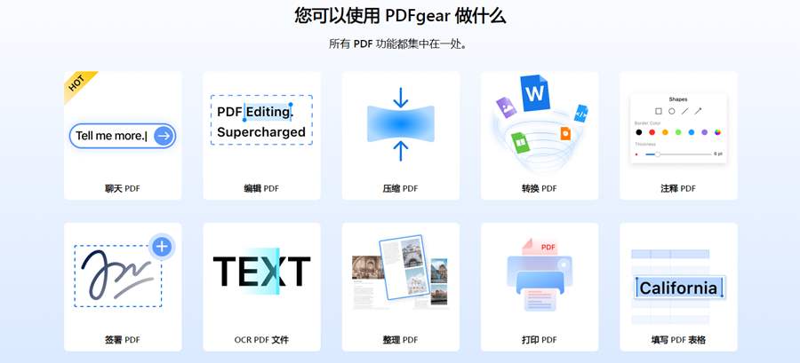 内置GPT的全能PDF工具-PDFgear