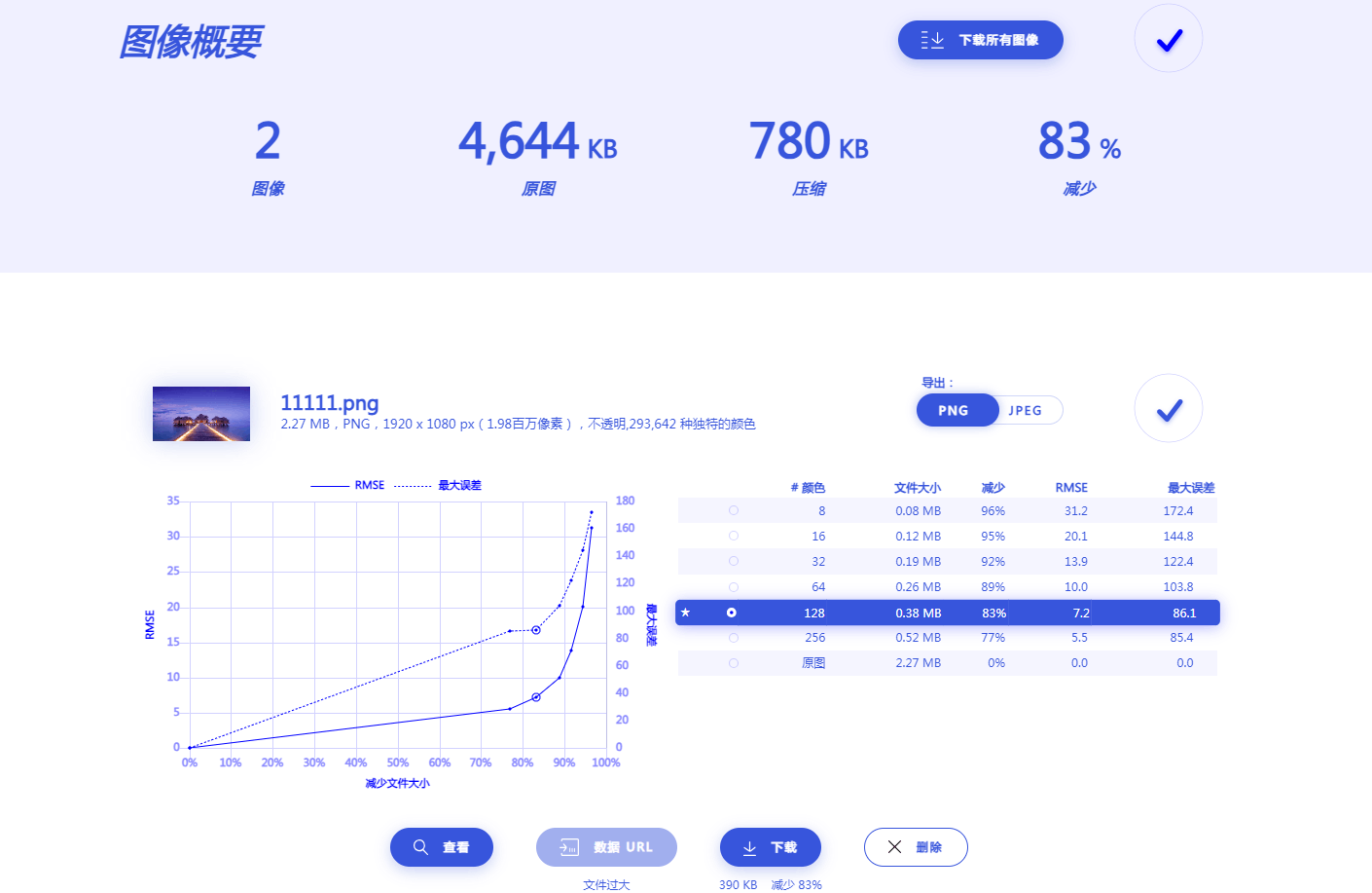 RECOMPRESSOR：最优图像优化 适合摄影师使用的可视化图片压缩免费在线工具。
